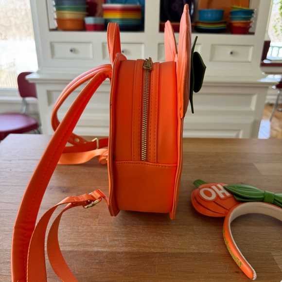 Disney Loungefly Pumpkin Minnie Mouse Bag and Headband Set - Picture 5 of 16